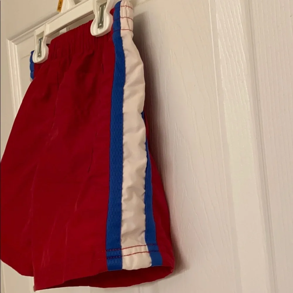 The Children’s Place Red Swim Trunks White Blue Trim Polyester Nylon Size 3T